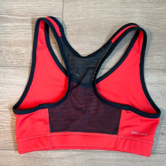 Bright Red Nike Racerback Sports Bra - Picture 3 of 7